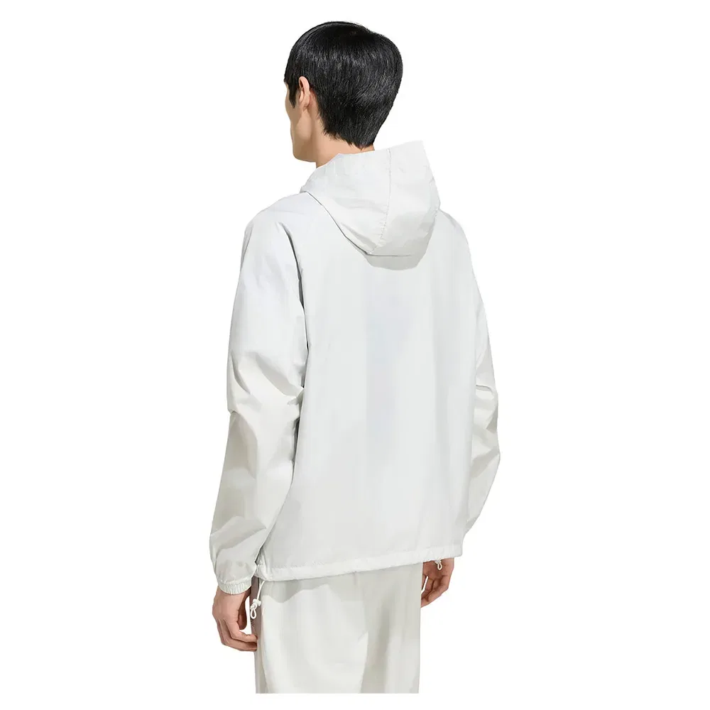 Худи Adidas Originals Tech Trefoil Essentials Track, белый — фото 2