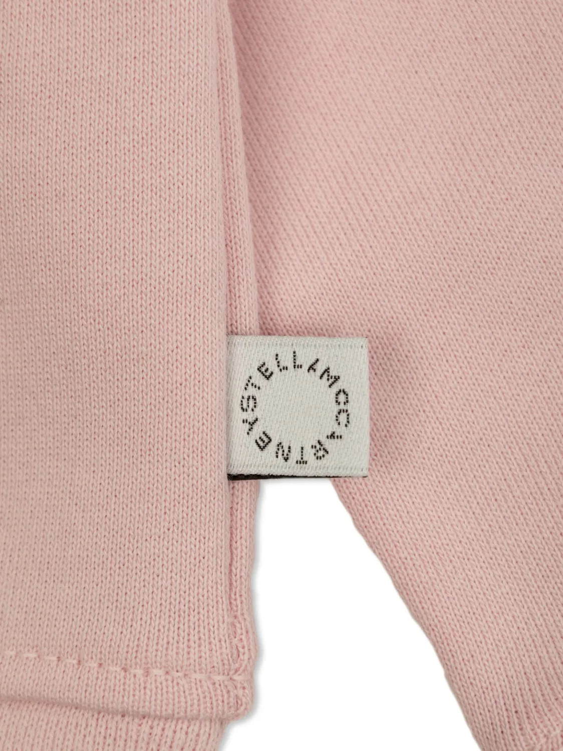 Stella McCartney Толстовка с логотипом в светло-розовом цвете — фото 4