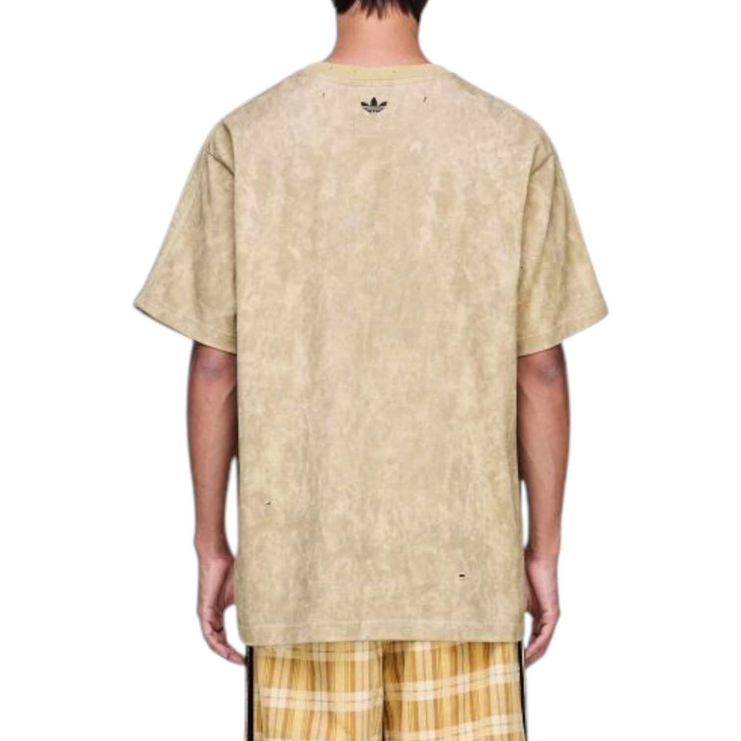 Футболка adidas x Song For The Mute 006 Logo Oversize T-Shirt 'Beige' — фото 4
