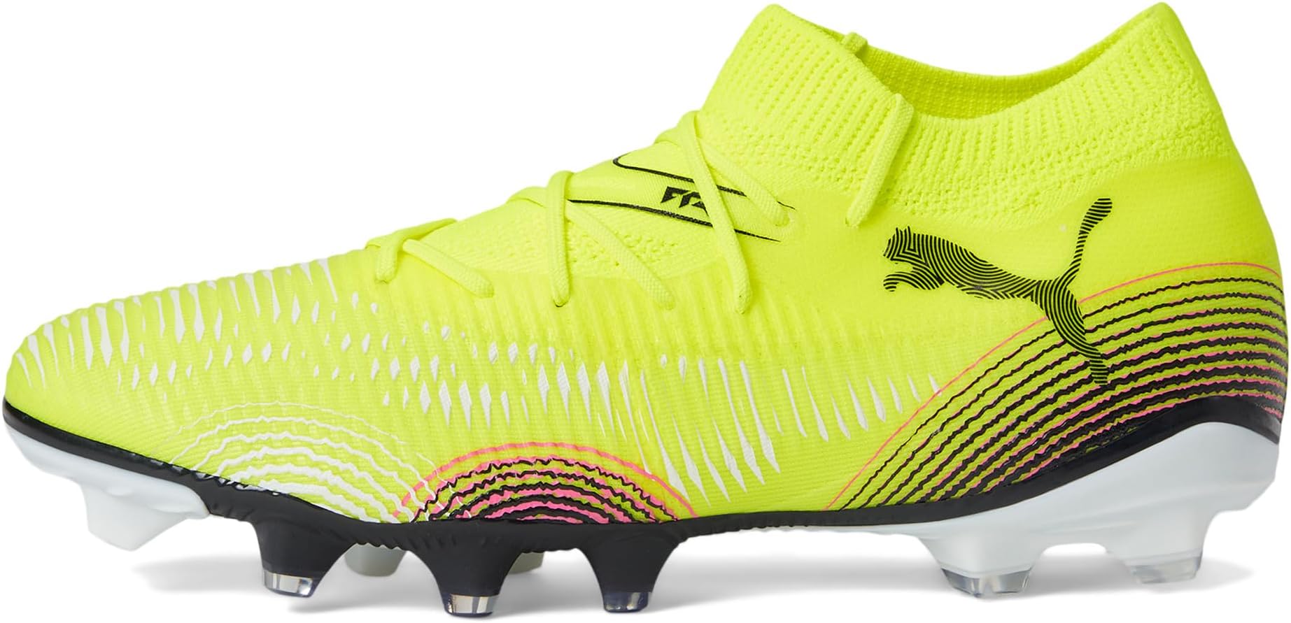 Кроссовки PUMA Future 8 Match Firm, Artificial Ground Soccer Cleats, цвет Yellow Alert-Puma Aged Silver-Sun Struck — фото 4