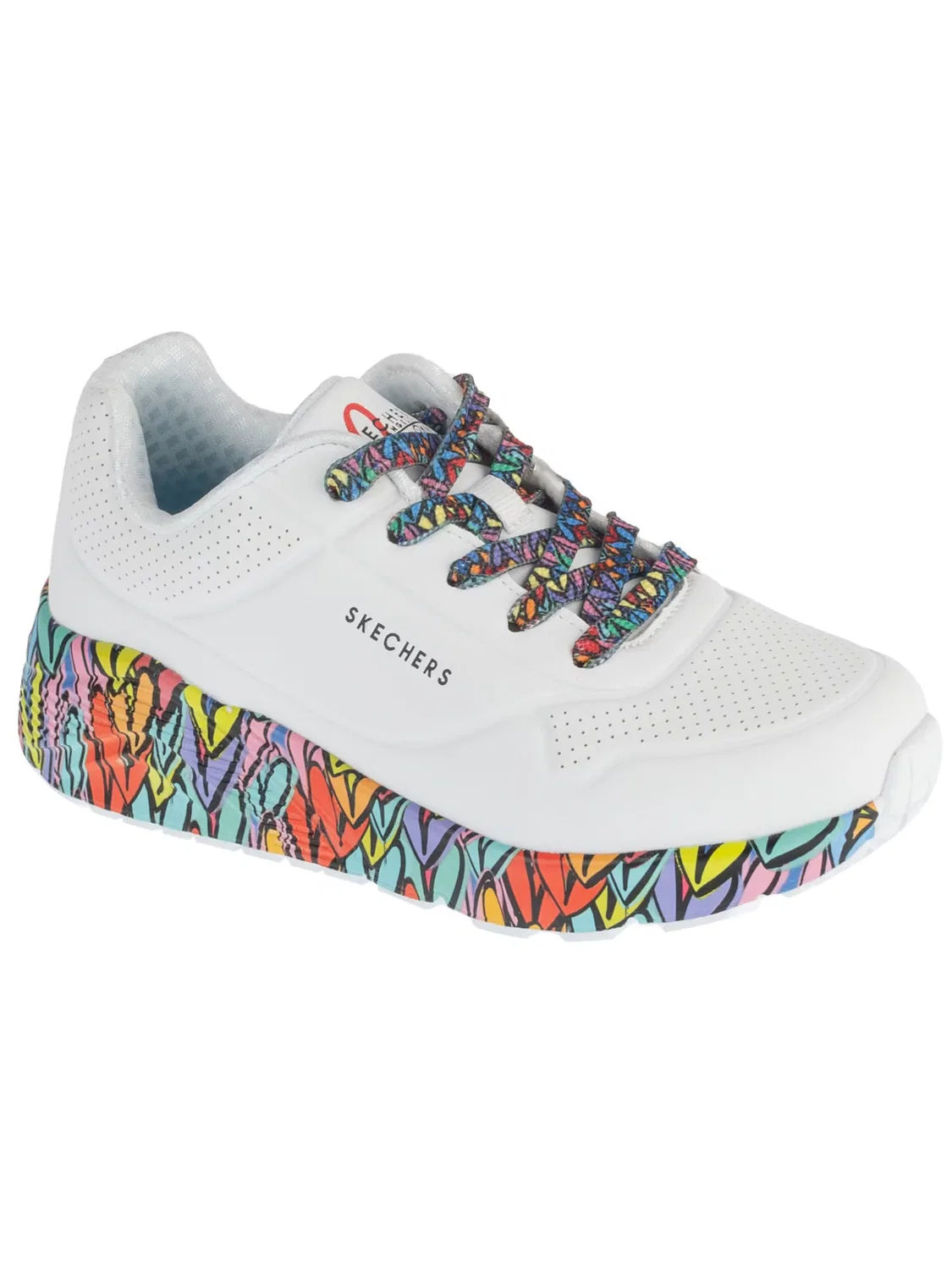 Кроссовки SKECHERS Skechers Uno Lite - Subtle Love белого цвета