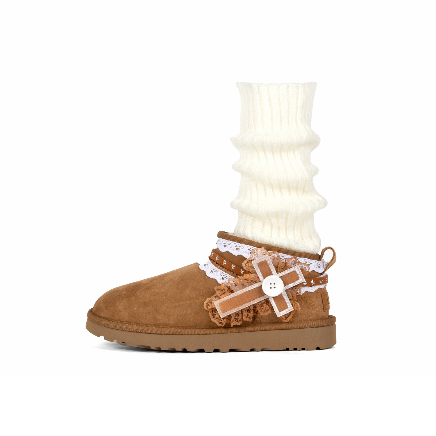 Сапоги женские UGG Classic с вытянутым носком, коричневый