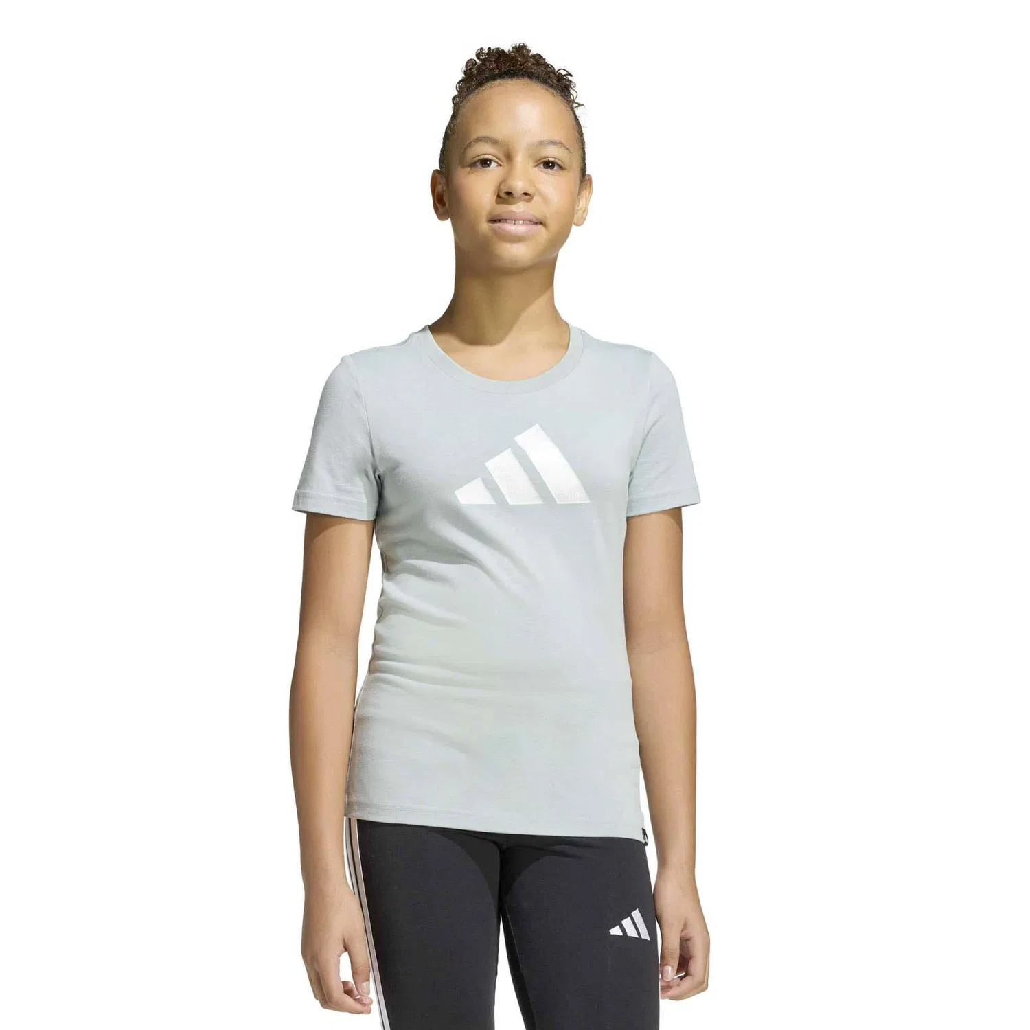 Детская футболка Adidas Sport Jg Glam T, Wonder Sage — фото 2