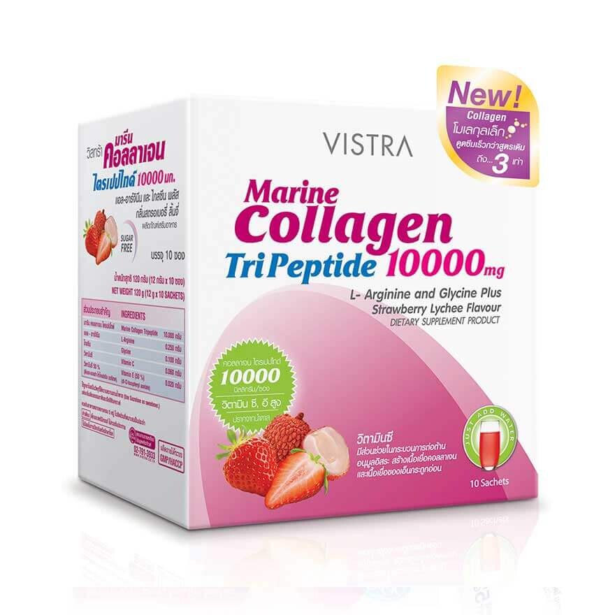 

Коллаген Vistra Marine Collagen TriPeptide 1000 мг, 10 саше