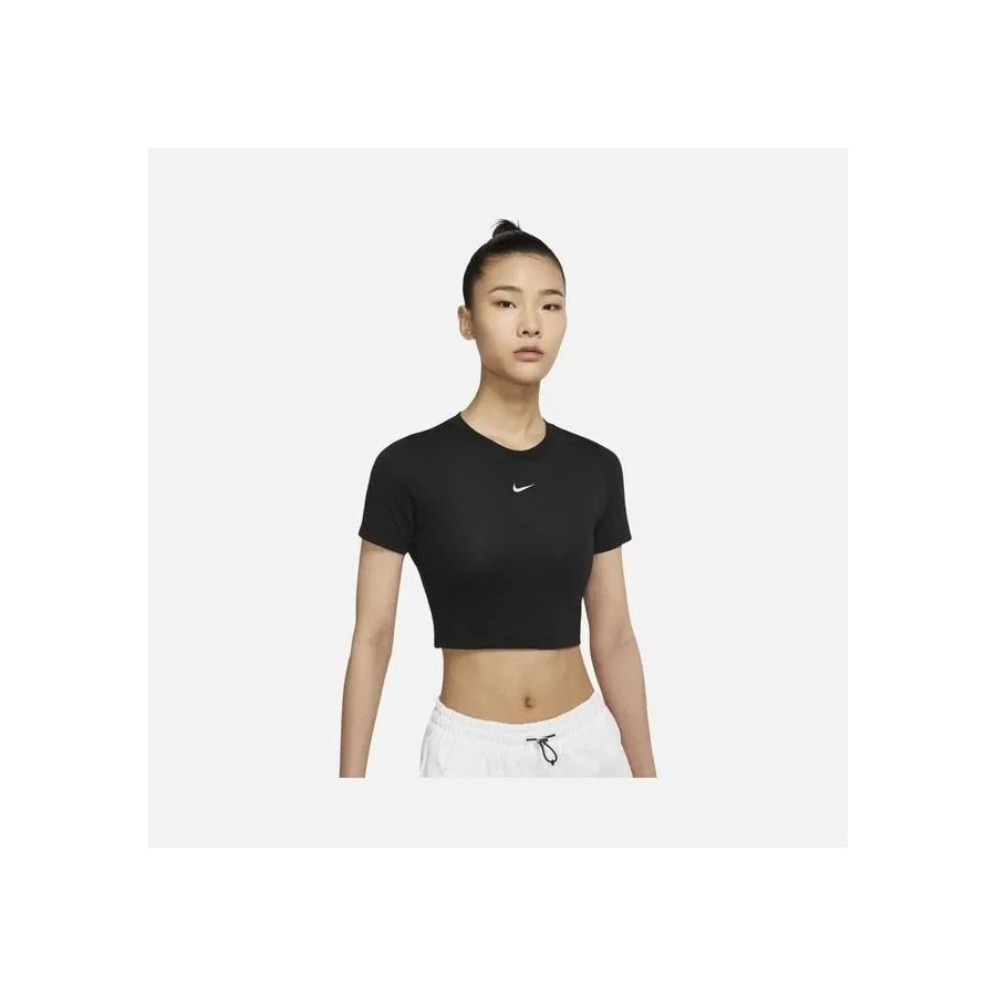 Женская футболка с укороченным кроем Sportswear Essential Nike, Черный — фото 4
