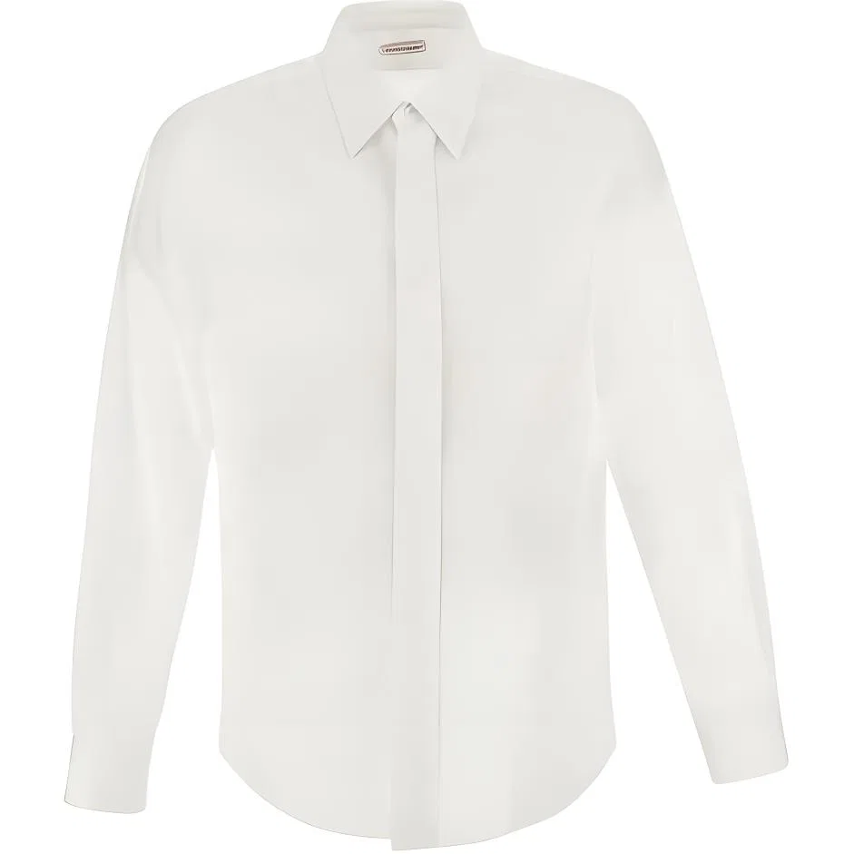 Мужская рубашка с воротником Alexander McQueen, White