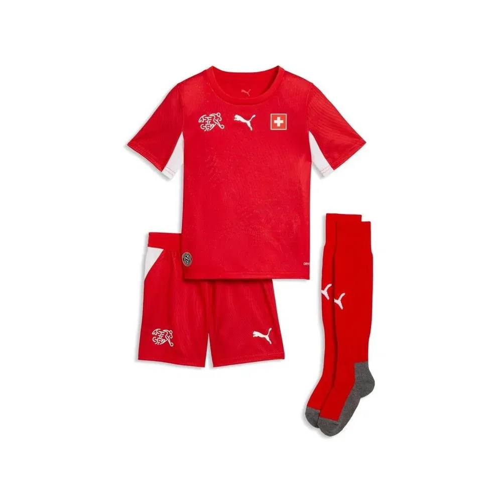 Спортивный костюм детский с логотипом Sfv Home Minikit Puma, красный