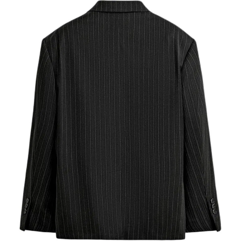 Мужской деловой костюм с лацканами Black Lapel Moderate ZARA, Черный — фото 3