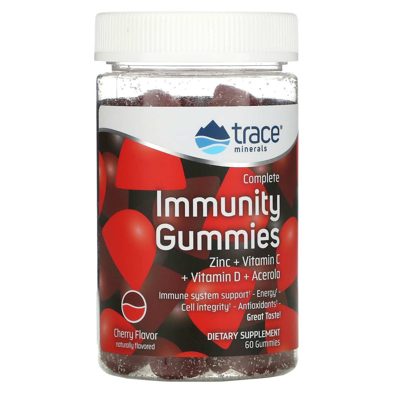 

Жевательные Конфеты Trace Minerals Complete Immunity, вишня, 60 жевательных конфет