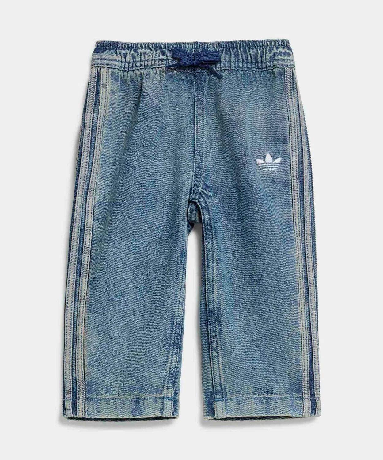 Детские джинсовые спортивные штаны с принтом Firebird Denim Track Pants Adidas, Blue