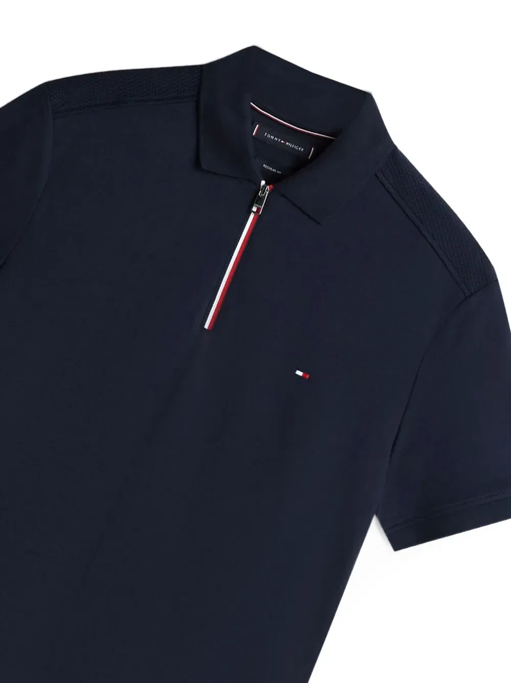 Рубашка-поло на молнии Tommy Hilfiger, синий — фото 2