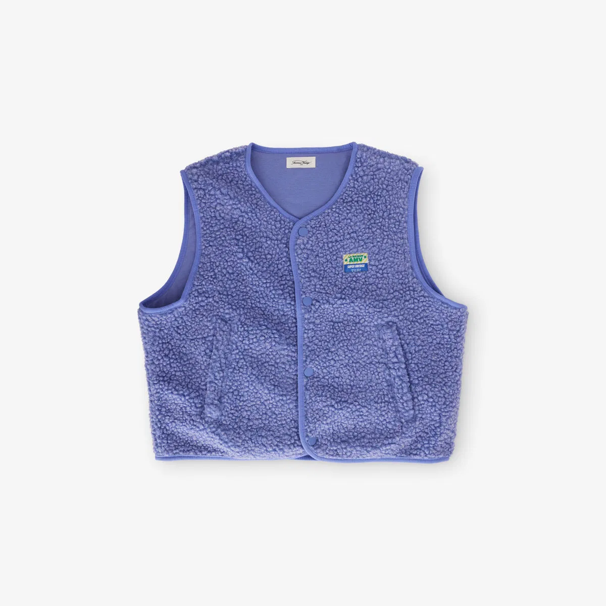 Флисовый жилет с нашивкой и логотипом, размеры XS-xl American Vintage