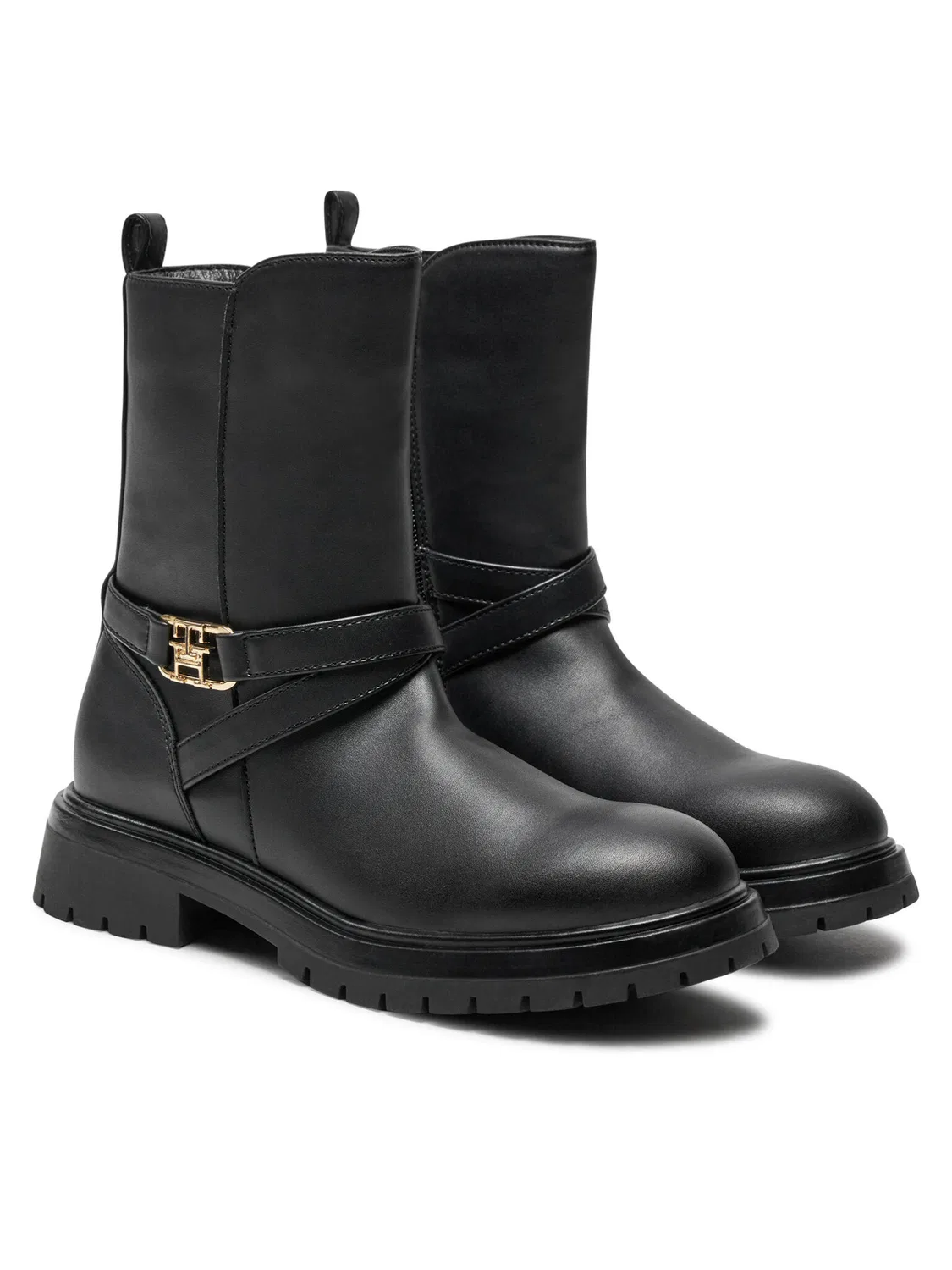 Ботильоны для девочки Boot Tommy Hilfiger, черный — фото 2
