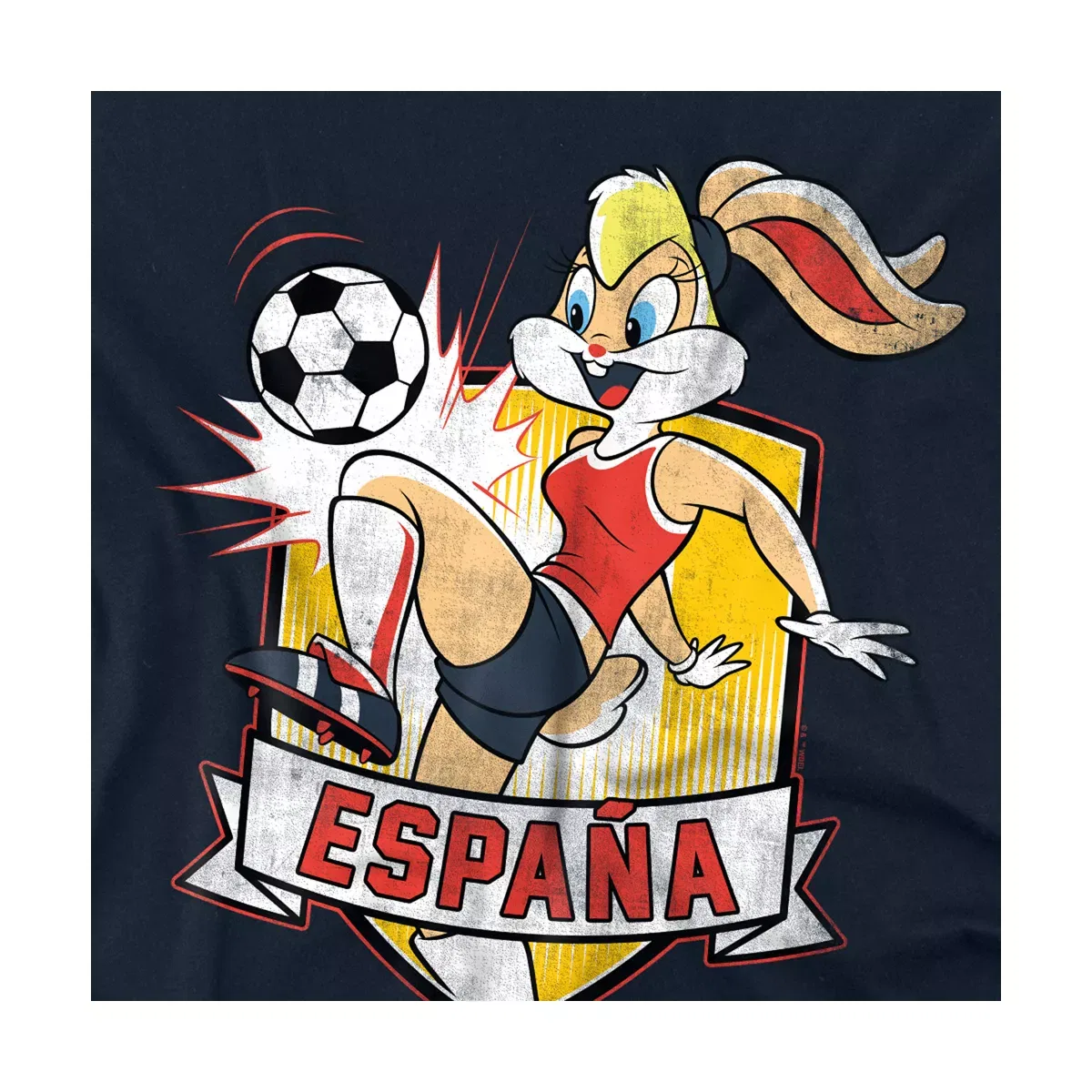 Детская футболка с принтом Looney Tunes Lola Bunny Spain T-Shirt, Navy — фото 3