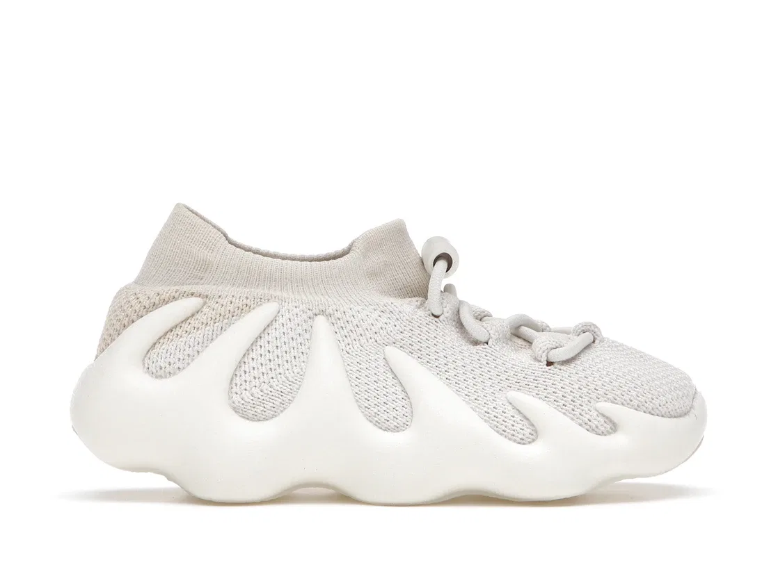 Детские кроссовки без шнурков Adidas Yeezy 450, Cloud White
