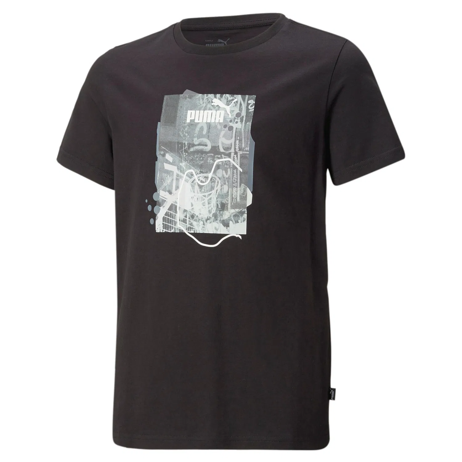 Детская футболка с принтом Street Art Graphic Tee Puma, Schwarz