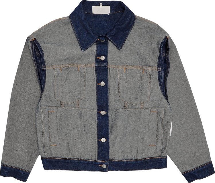 

Куртка MM6 Maison Margiela Reversed Denim Jacket Raw, синий