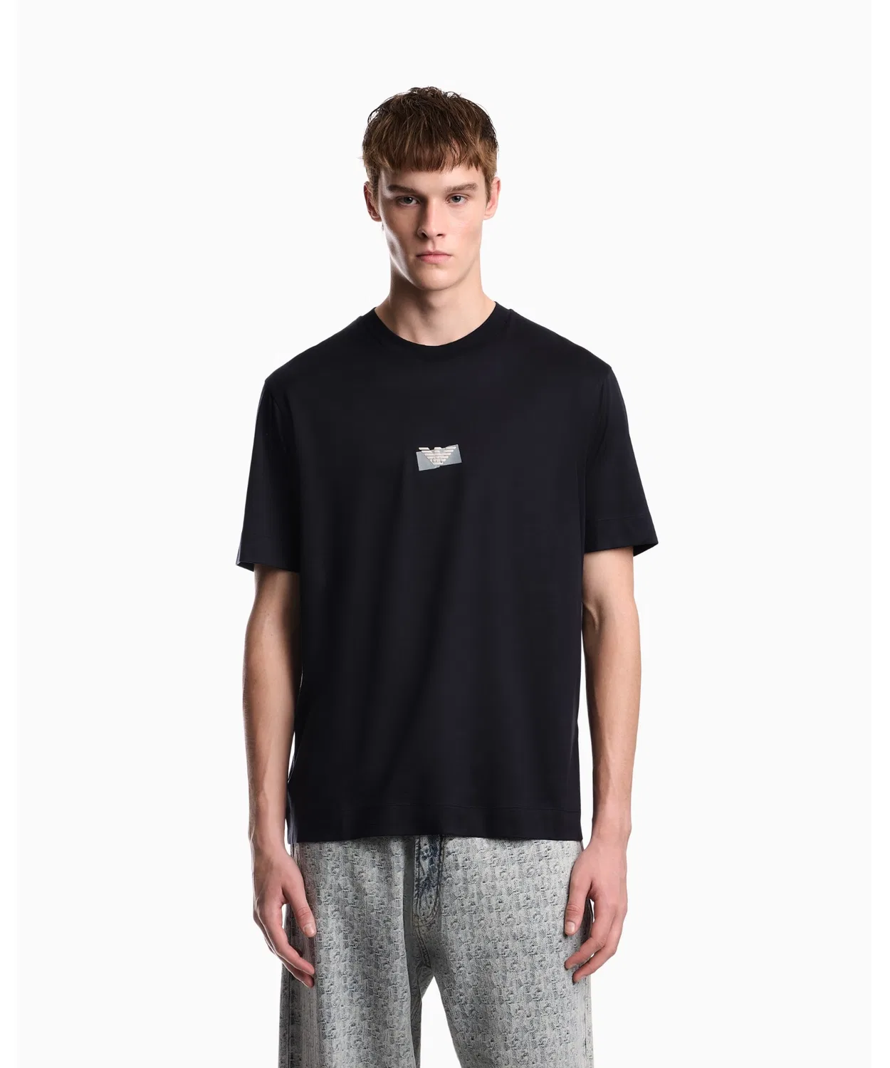 Мужская футболка с коротким рукавом Regular Fit Emporio Armani, Navy