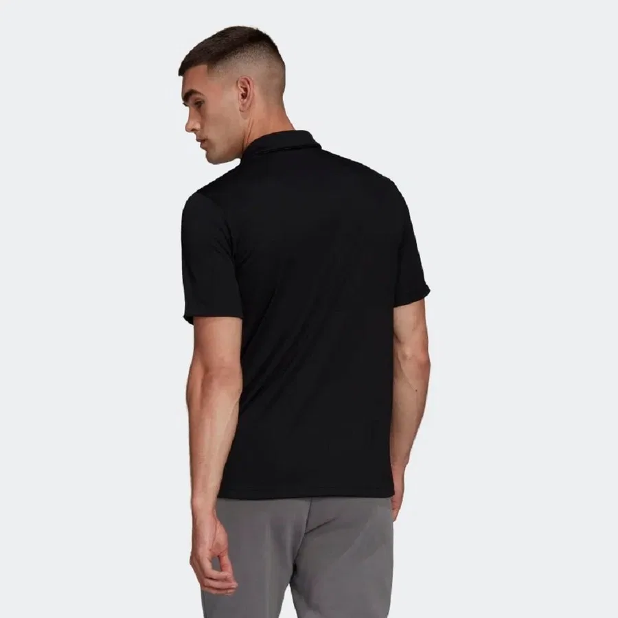 Мужское поло с длинным рукавом adidas Entrada 22, Черный — фото 2