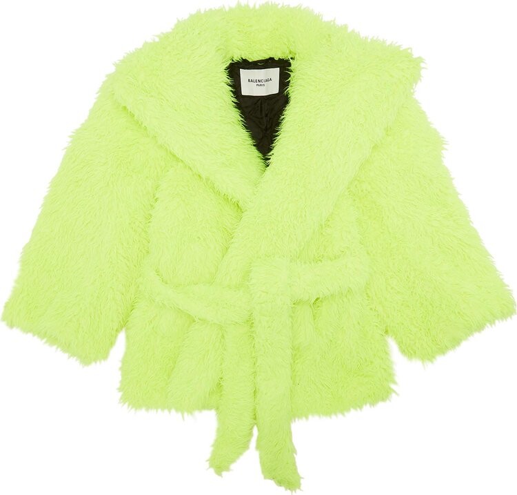 

Куртка Balenciaga Teddy Sleeve Jacket Fluo Yellow, желтый