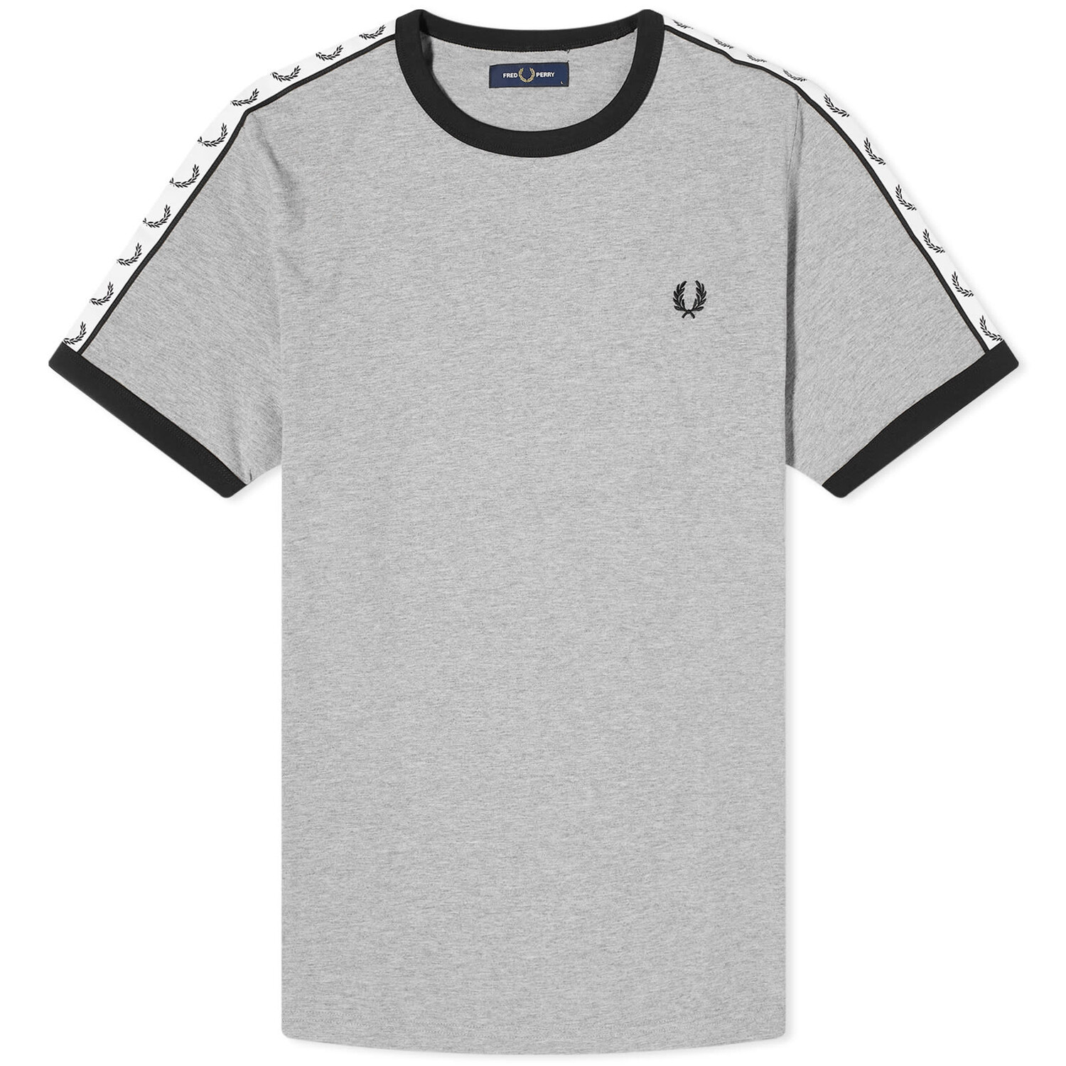 

Футболка Fred Perry Taped Ringer, серый