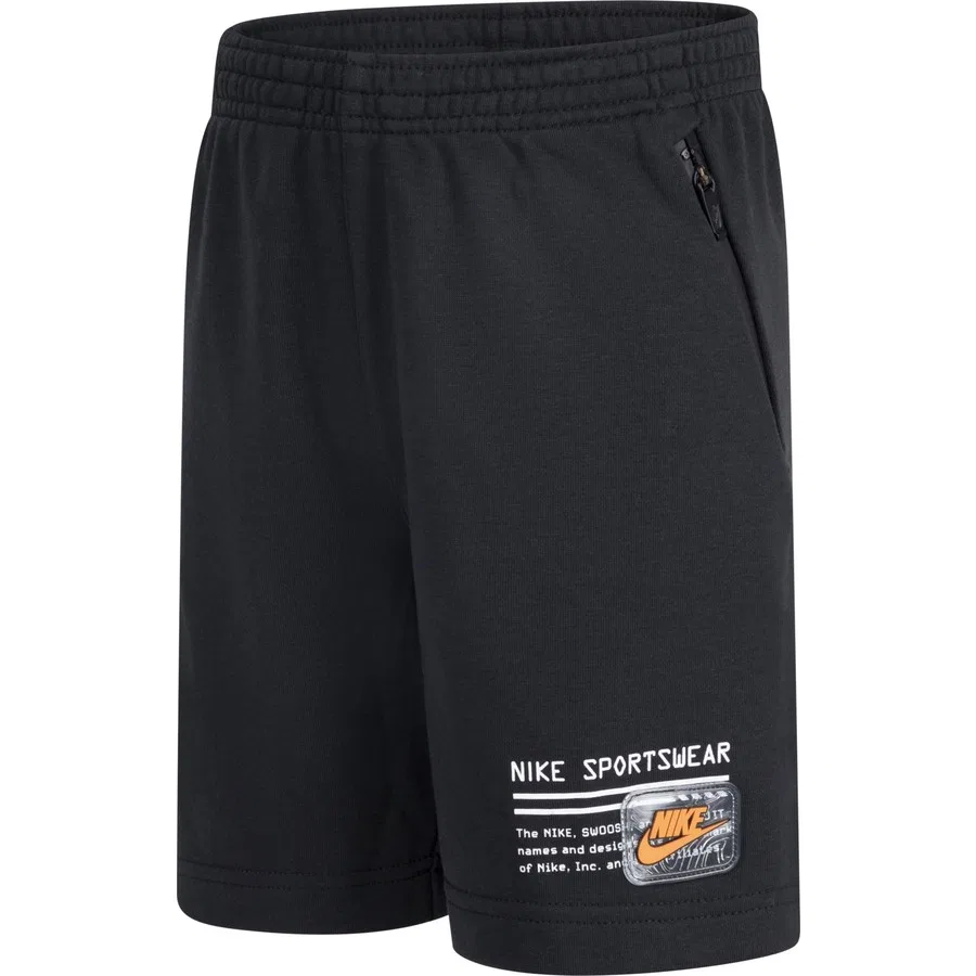 Детские спортивные шорты B Nsw Paınt Yf Ft Nike, Черный