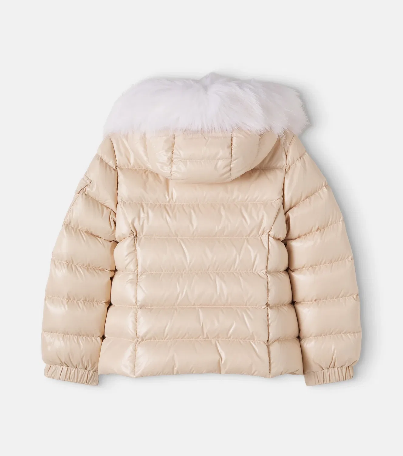 Легкая куртка с капюшоном Badyf Moncler Enfant, бежевый — фото 3