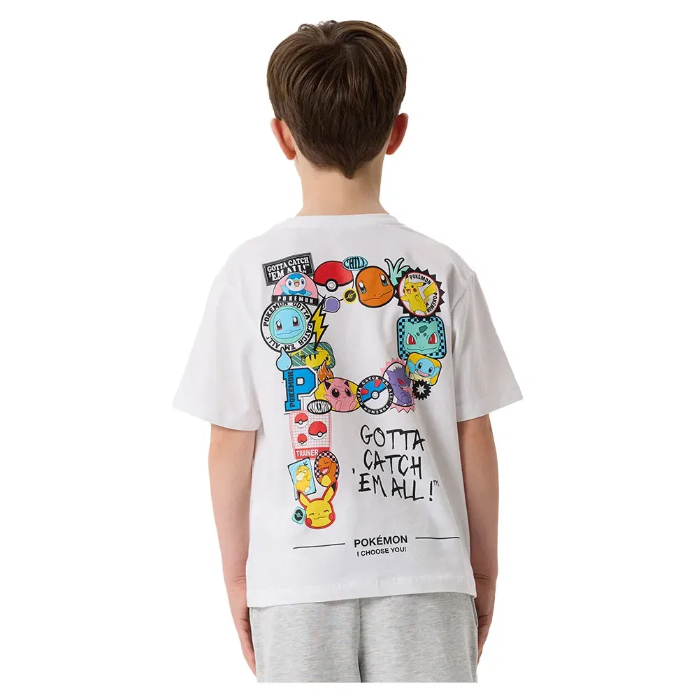 Детская футболка для мальчиков с принтом Jeno Pokemon Box Sky Name it, White — фото 2