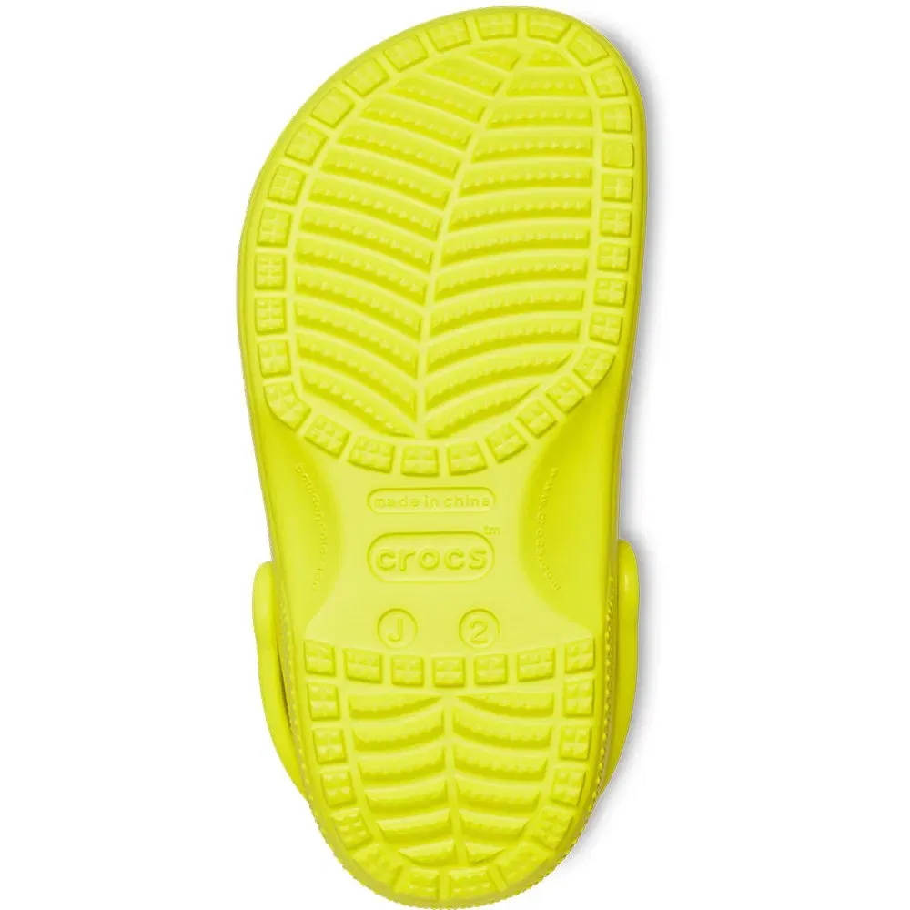 Детские клоги для девочек с поворотными ремешками Classic Clogs Crocs, Yellow — фото 2