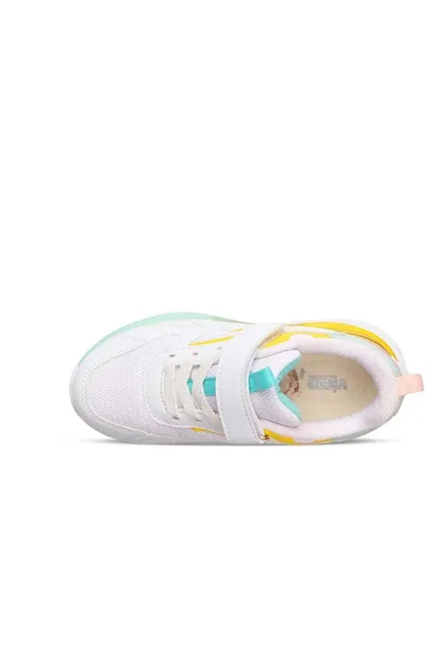 Детские кроссовки для девочек текстильные Sportswear Vicco, White Color — фото 3