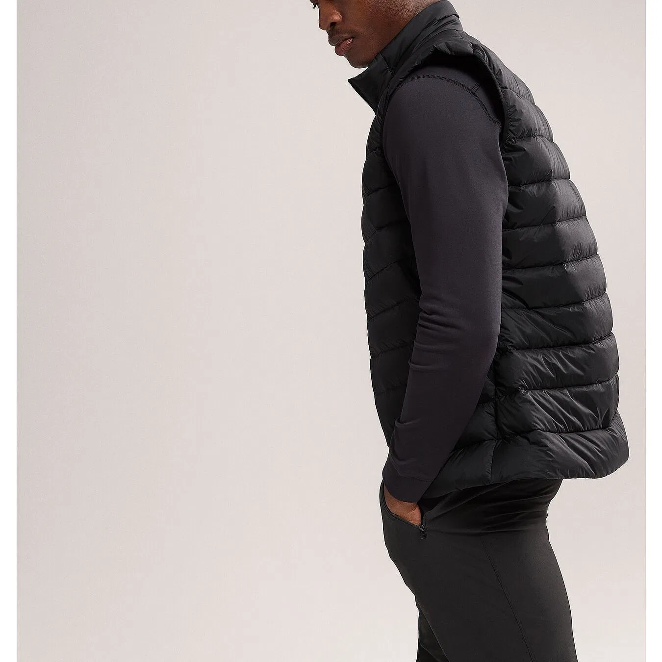 Мужской утепленный жилет с вышивкой логотипа Arc'teryx, Vintage Green/Tatsu — фото 4