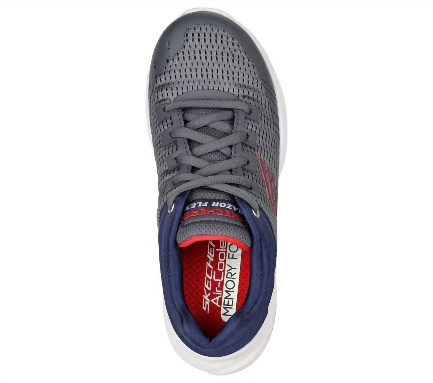 Skechers Детские кроссовки Skorvo, цвет угольно-серый/темно-синий — фото 2