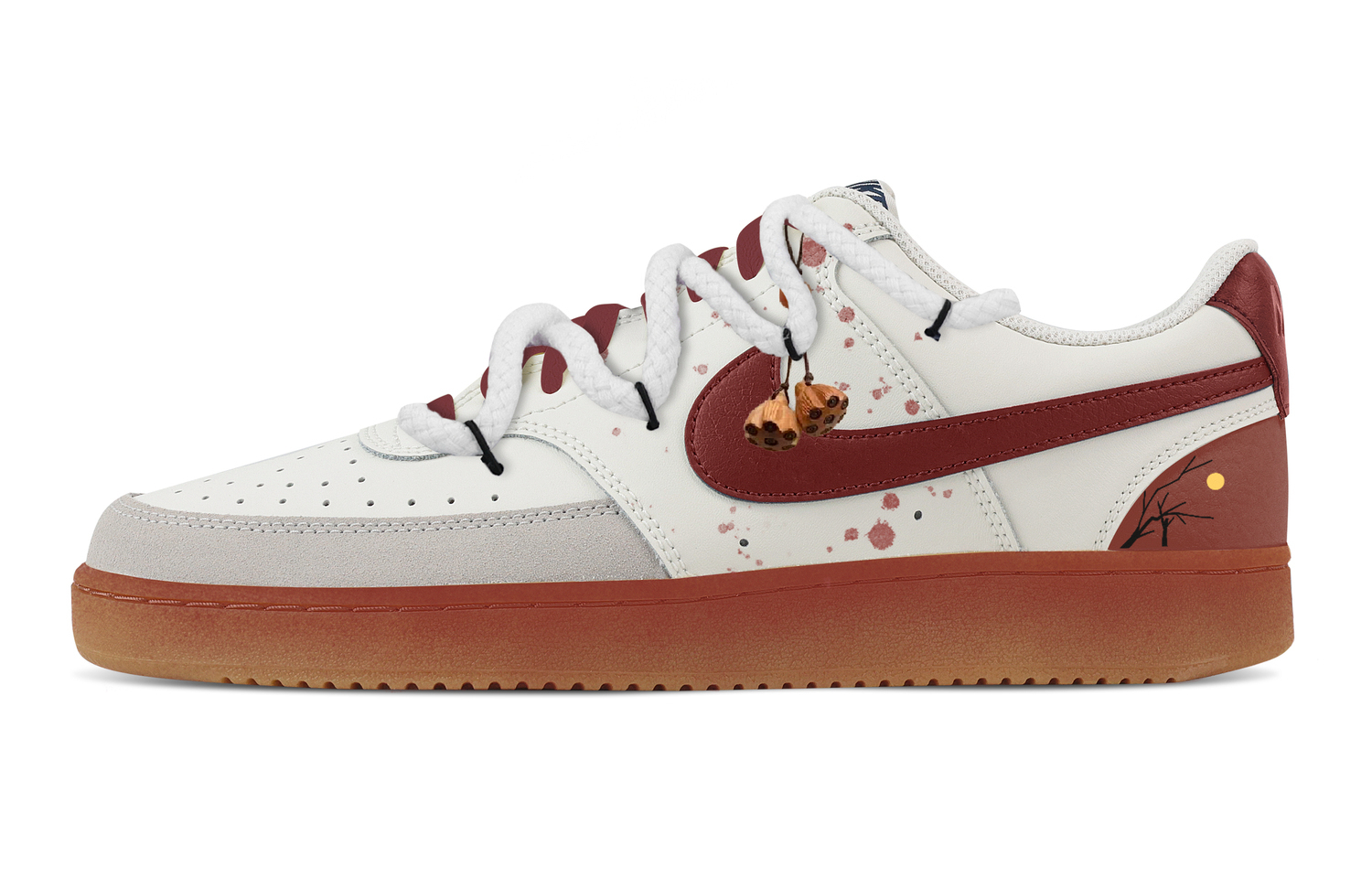 

Nike Кроссовки для скейтбординга Court Vision низкие мужские red white