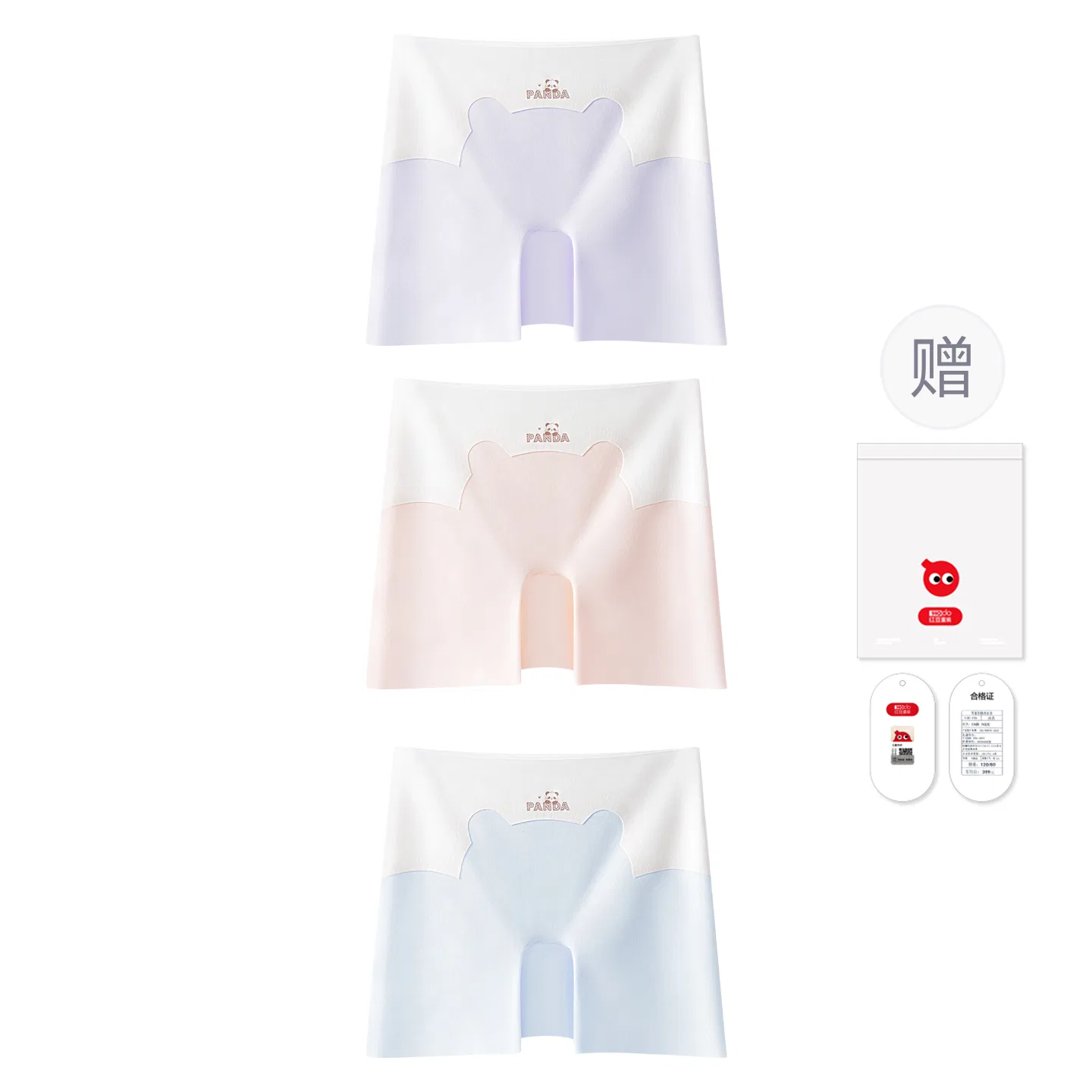 Детские трусы для девочек Red Bean, Pink Light Green Violet Blue