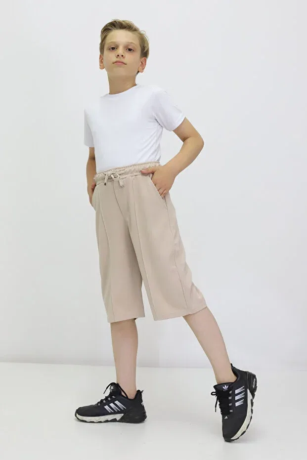 Детские шорты для девочек хлопковые Cmc, Nude Color — фото 2
