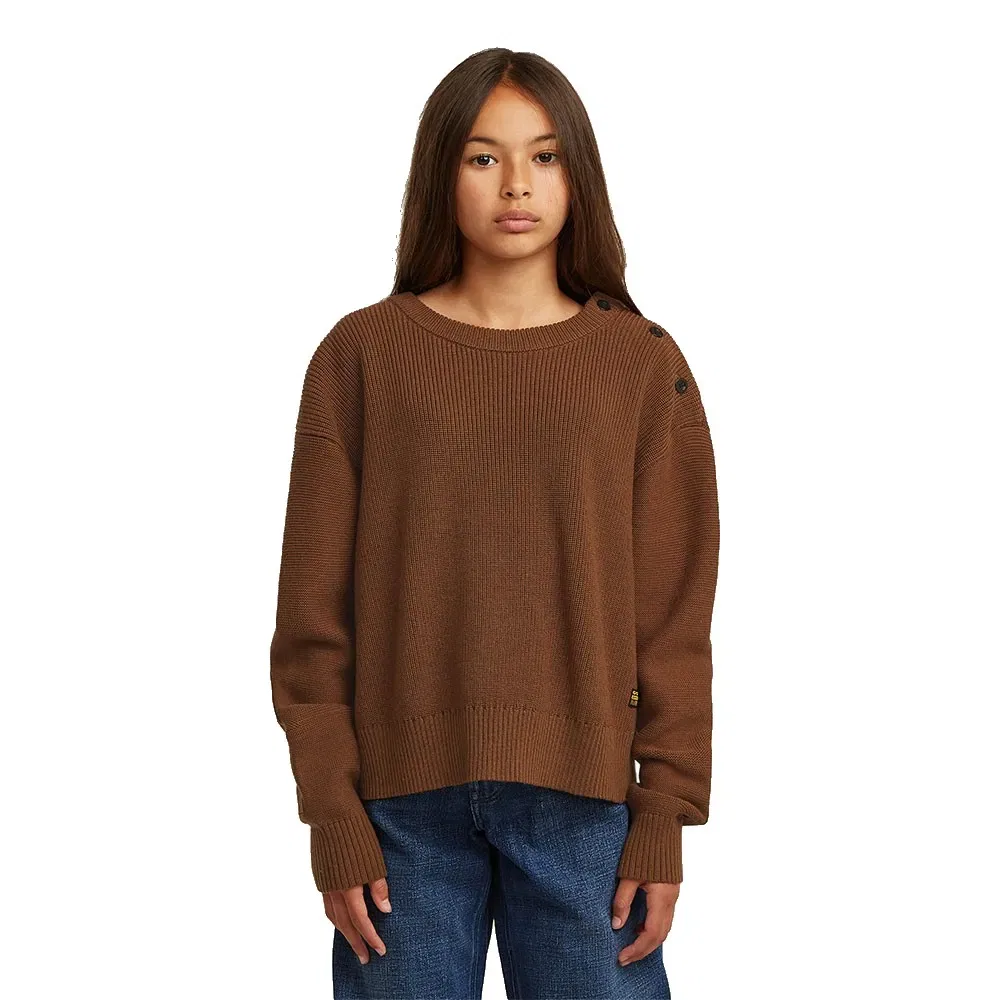 Свитер Fisherman Cropped G-Star, коричневый