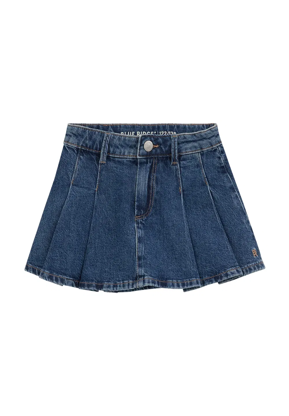 Синий хребет - плиссированная юбка We Fashion, Dark Blue — фото 4