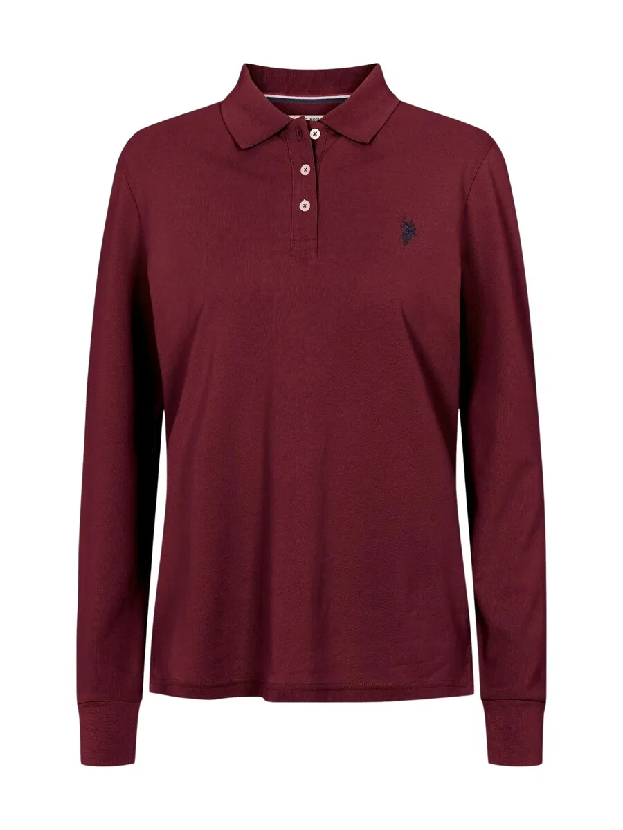 Футболка U.S. Polo Assn. 'UWLise' темно-красного цвета