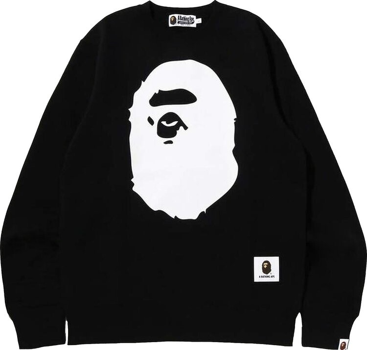 

Толстовка BAPE Ape Head Crewneck 'Black', черный
