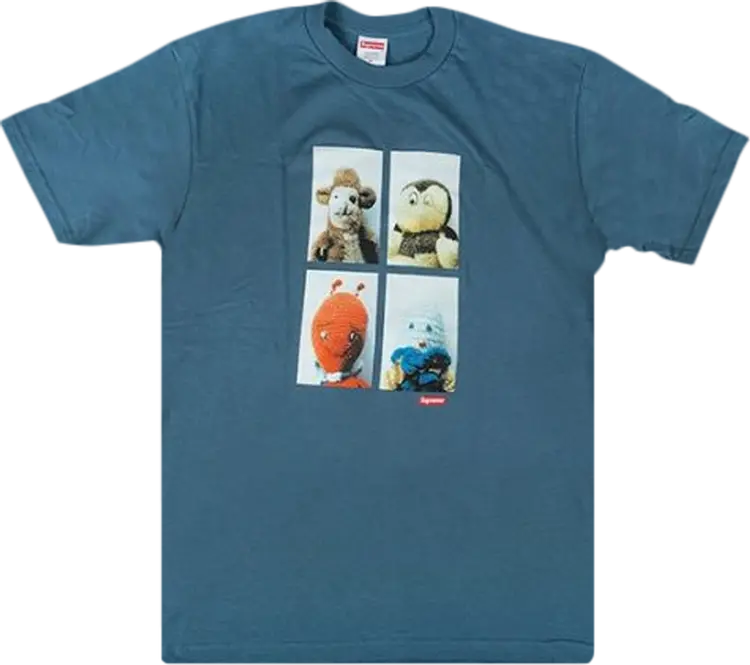 

Футболка Supreme Mike Kelley Ahh...Youth! T-Shirt 'Slate', синий