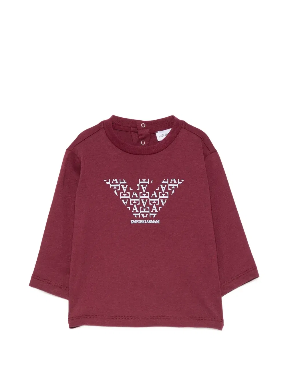 Комплект из трех футболок с логотипом Emporio Armani Kids, красный — фото 2