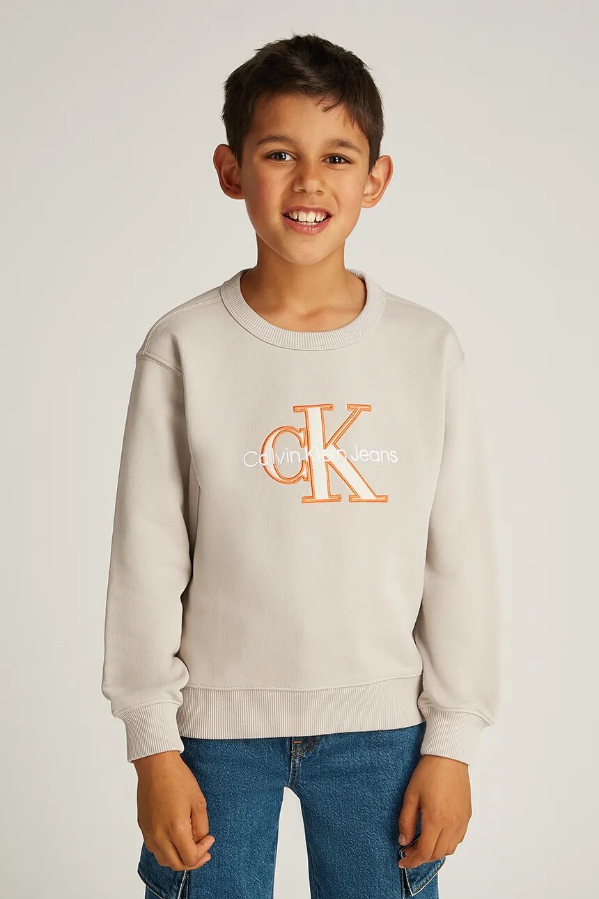 

Детская толстовка Calvin Klein Jeans, бежевый