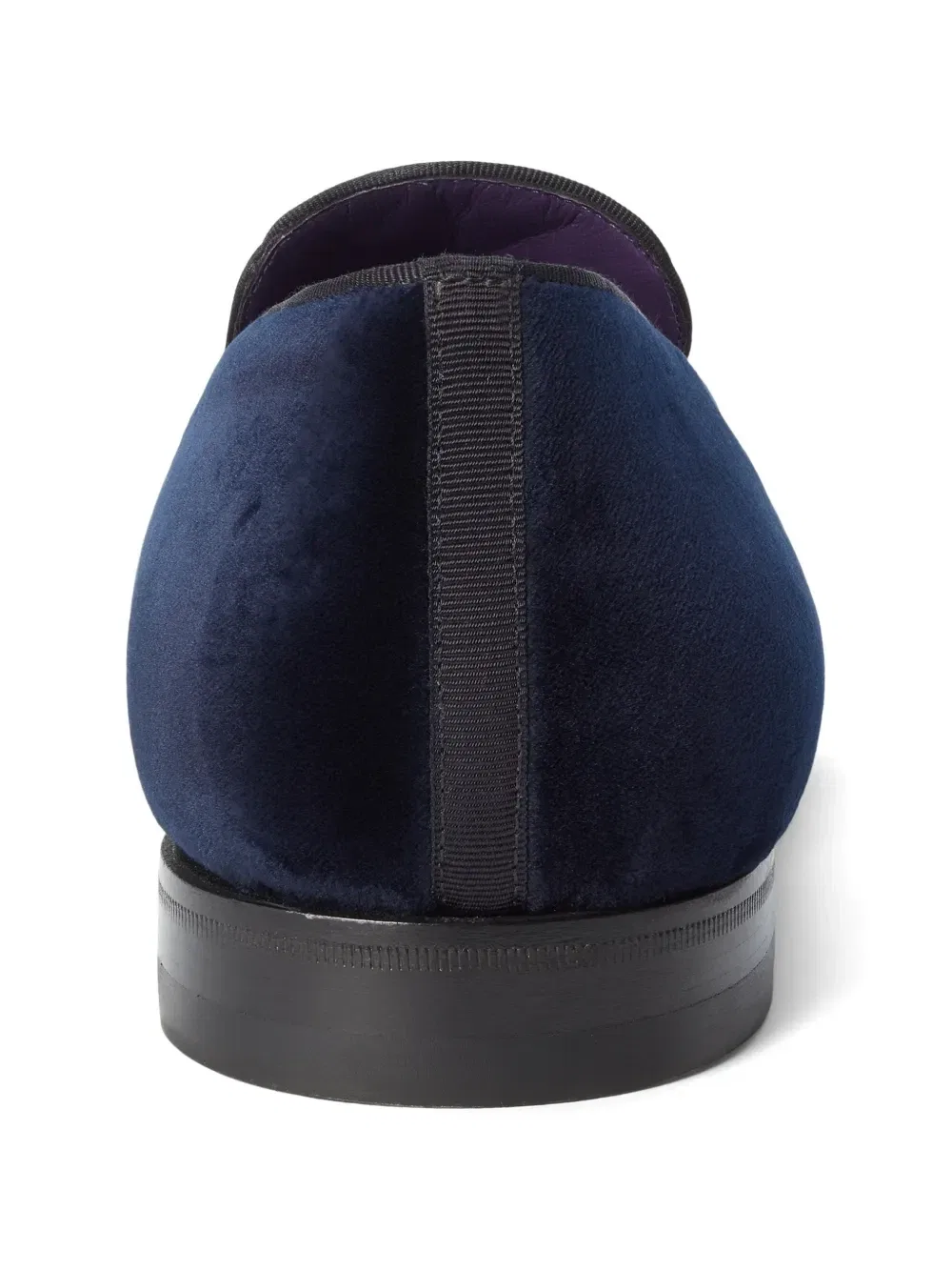 Бархатные лоферы Alonzo с вышивкой нитью Ralph Lauren Purple Label, синий — фото 3