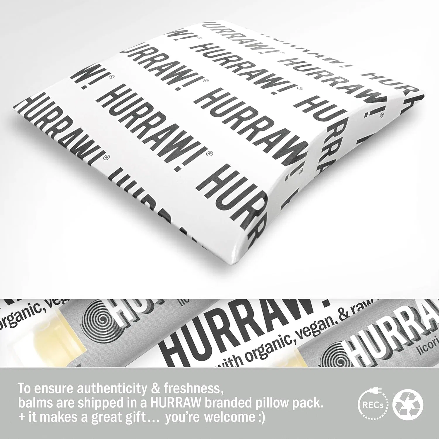 Бальзам для губ органический HURRAW! 4.3 г, Licorice — фото 4
