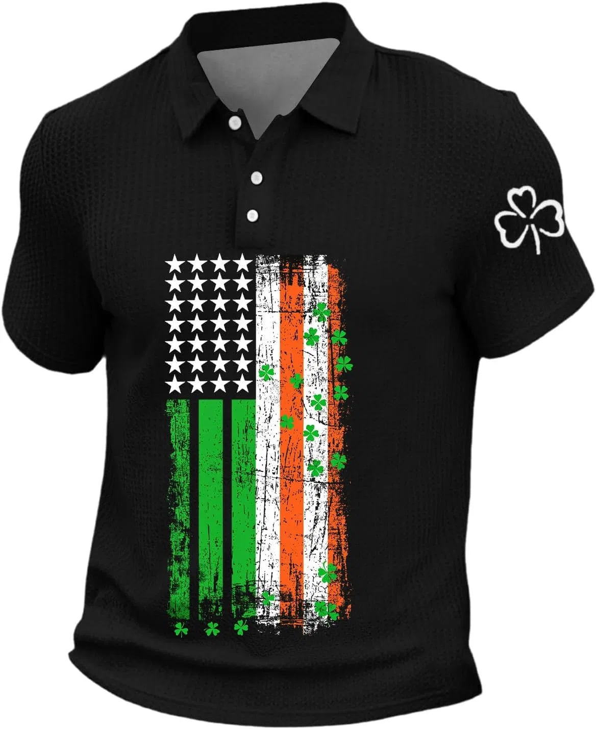 Мужская футболка с коротким рукавом влагоотводящая Irish Casual, Black