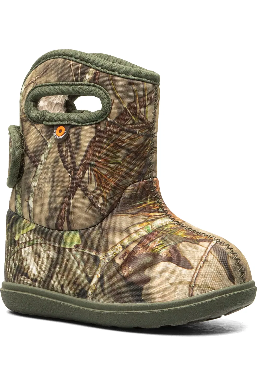 Детские водонепроницаемые сапоги с faux fur подкладкой Baby Bogs II Bogs, Mossy Oak
