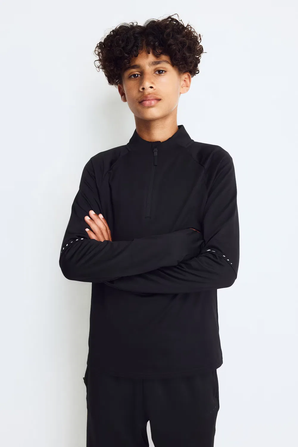 Теплая футбольная футболка среднего слоя с технологией ThermoMove H&M, Schwarz