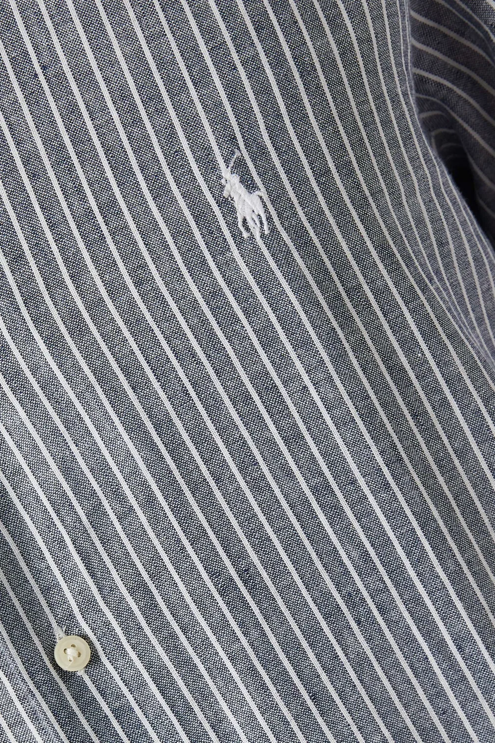 Рубашка в полоску из льняной смеси Polo Ralph Lauren — фото 4