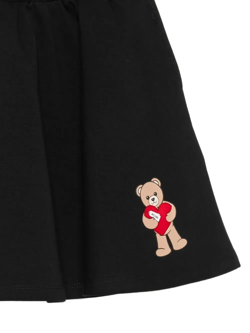 Расклешенная юбка с принтом Teddy Bear Moschino Kids, черный — фото 3