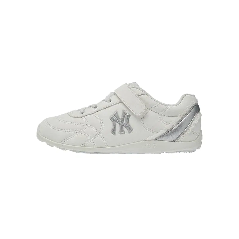Детские повседневные кроссовки из синтетической кожи Gray White MLB KIDS